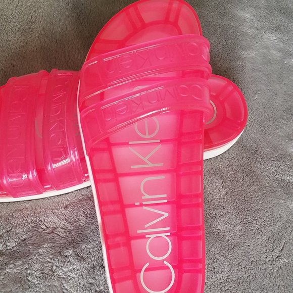 Tobi Logo-Embossed Platform Sandal by CALVIN KLEIN - Picture 4 of 11